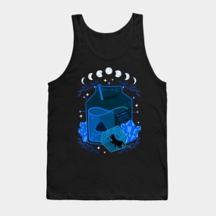 Halloween juice Witch Black Cat witchcraft and wizardry Tank Top